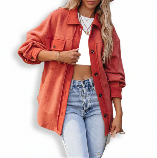 Medium Long Lapel Style Casual Coat for Women Elegant Polyester Trench Style Jacket