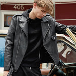 Spring And Autumn New Fleece And Thick Leather Jacket Fashion Brand
